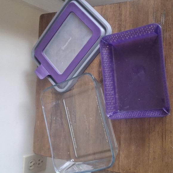 Magic Chef 6-cup Steam Purple Microwave Glass Cookware & Storage Container - Picture 3 of 5